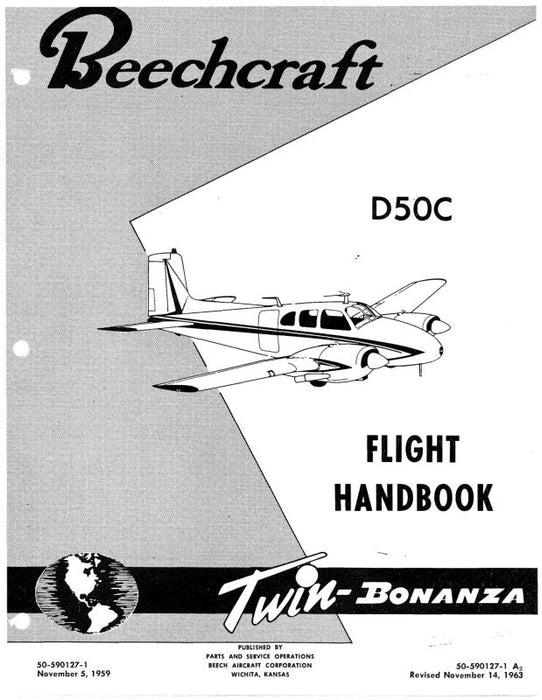 Beech D-50C Flight Handbook (50-590127-1)