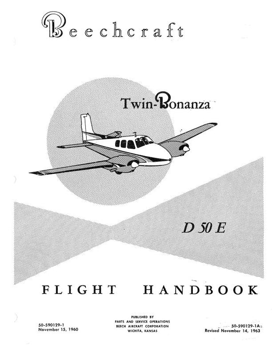 Beech D-50E Flight Handbook (50-590129-1)