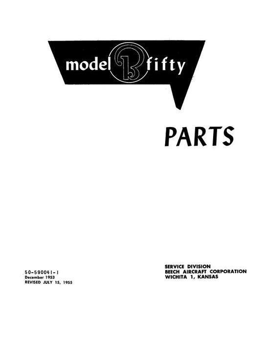 Beech B-50 Parts Catalog (50-590041-1)