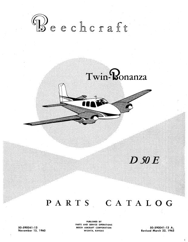Beech D50E Parts Catalog (5059004113) — Essco Aircraft