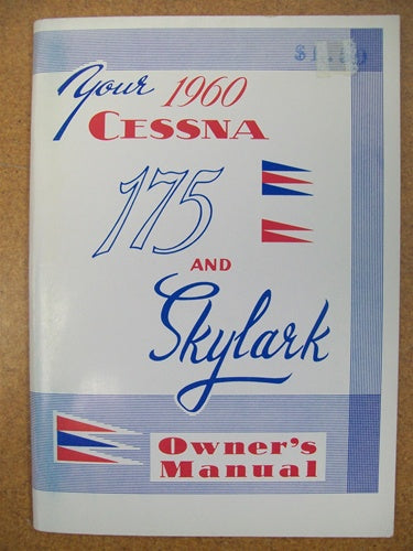 Cessna 175A 1960 Owner's Manual Used Original