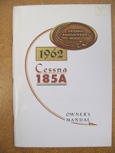 Cessna 185A 1962 Owner's Manual USED ORIGINAL