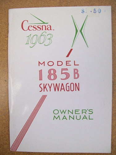 Cessna 185B 1963 Owner's Manual USED ORIGINAL
