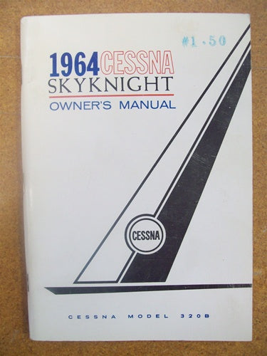 Cessna 320B 1964 Owner's Manual USED ORIGINAL