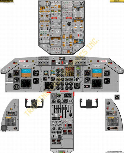 Aviation Training Graphics Saab 340 Handheld Cockpit Poster
