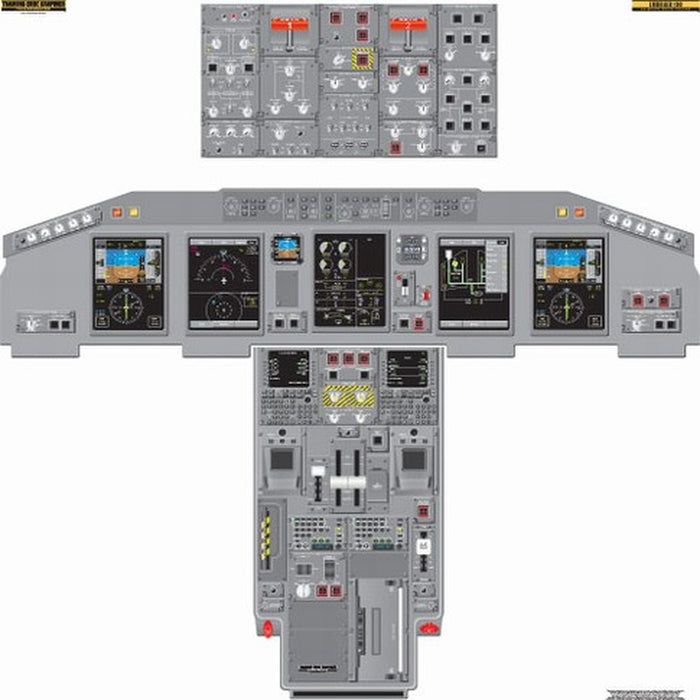 Aviation Training Graphics Embraer 170-190 Handheld Cockpit Poster