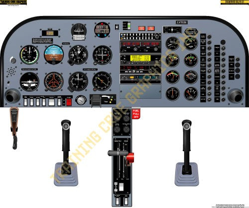 Aviation Training Diamond DA20 Katana A1 Handheld Cockpit Poster