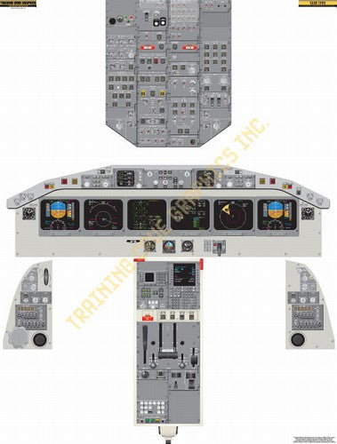 Aviation Training Graphics Saab 340 2000 Handheld Cockpit Poster