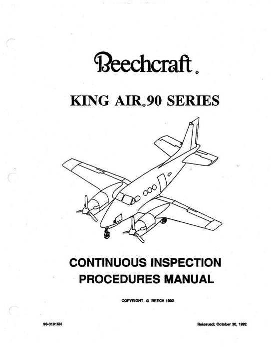 Beech King Air 90 Series Inspection Manual (BE90-I-C)