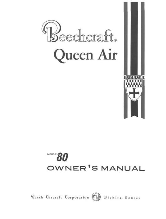 Beech Queen Air 80 Owner's Manual (65-001027-5)