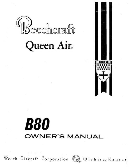Beech Queen Air B-80 Series Owner's Manual (50-590157-3B)