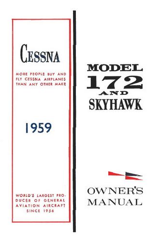 Cessna 172 & Skyhawk 1959 Owners Manual