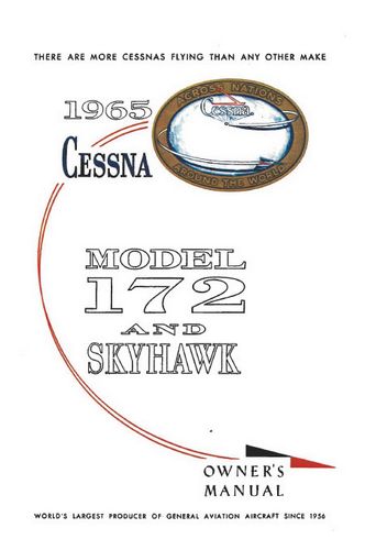 Cessna 172F & Skyhawk 1965 Owner's Manual