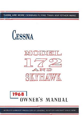 Cessna 172I & Skyhawk 1968 Owner's Manual