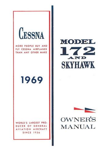 Cessna 172K & Skyhawk 1969 Owner's Manual