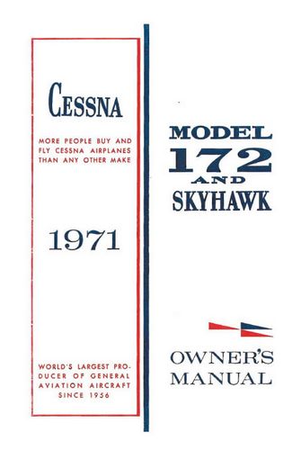 Cessna 172L & Skyhawk 1971 Owner's Manual
