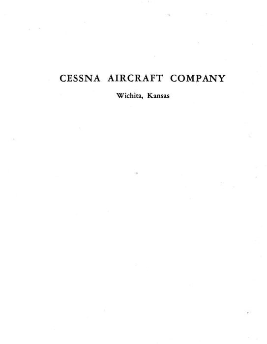 Cessna 180 1953-54 Parts Catalog