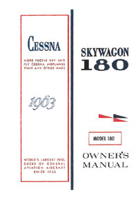 Cessna 180F 1963 Owner's Manual