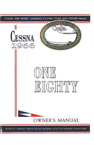 Cessna 180H 1966 Owner's Manual