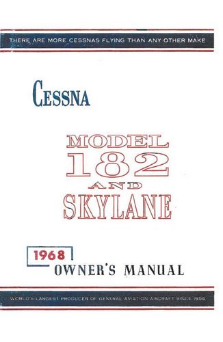 Cessna 182L & Skylane 1968 Owner's Manual