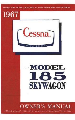 Cessna A185E Skywagon 1967 Owner's Manual