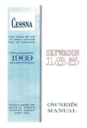 Cessna A185E Skywagon 1969 Owner's Manual