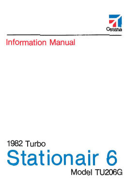 Cessna Turbo U206G Stationair 6 1982 Pilot's Information Manual