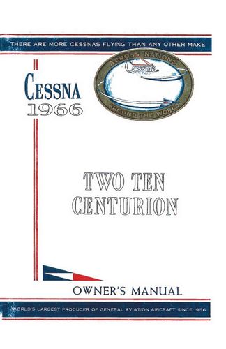 Cessna 210F 1966 Owner's Manual