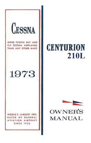 Cessna 210L Centurion 1973 Owner's Manual