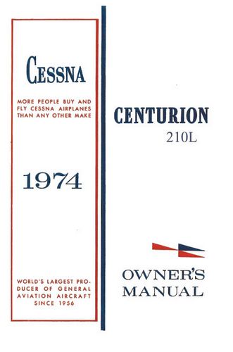 Cessna 210L Centurion 1974 Owner's Manual