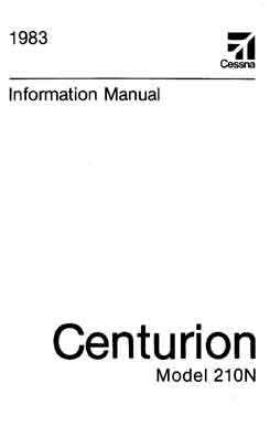 Cessna 210N Centurion 1983 Pilot's Information Manual