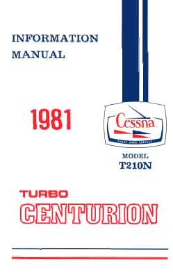 Cessna Turbo 210N Centurion 1981 Pilot's Information Manual