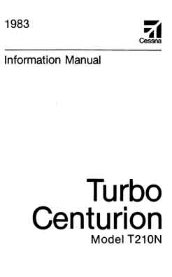 Cessna Turbo 210N Centurion 1983 Pilot's Information Manual