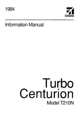 Cessna Turbo 210N Centurion 1984 Pilot's Information Manual
