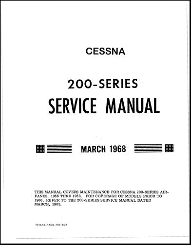 Cessna 200 Series 1966-68 Maintenance Manual