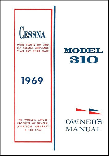 Cessna 310P 1969 Owner's Manual
