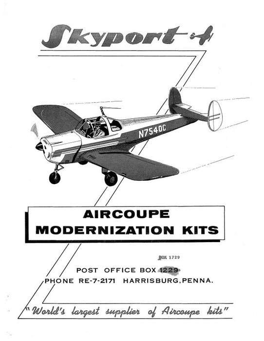 Ercoupe Skyport Aircoupe  Modernization Kits (ERSKYPORT-MOD-C)