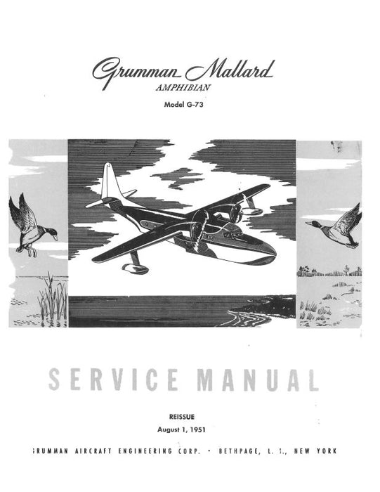 Grumman G-73 Mallard 1951 Maintenance Manual (GRG73-51-M-C)