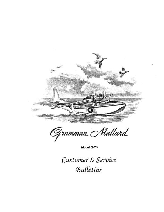 Grumman G-73 Mallard Customer & Service Bulletins (GRG73-SLB-C)