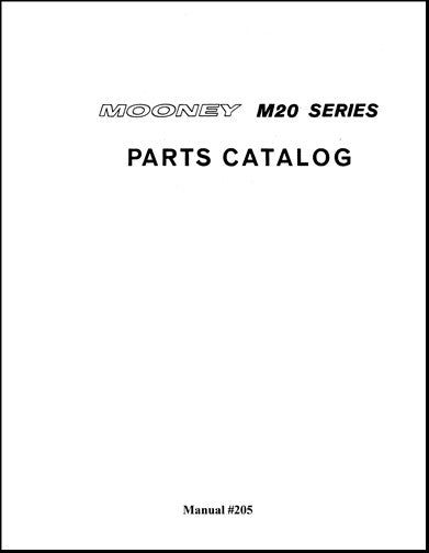 Mooney M20 Series Parts Catalog 1968 &  On (205)