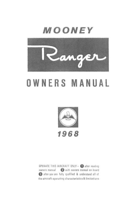 Mooney M20C Ranger 1968 Owner's Manual (68-20C-OM-B)