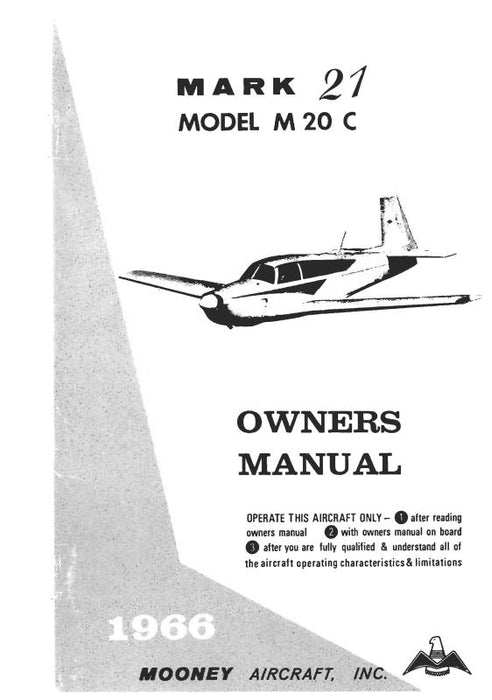 Mooney M20C Mark 21 1966 Owner's Manual (MOM20C-66-O-C)