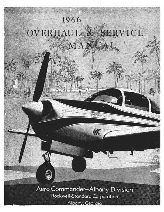 Meyers Aircraft Company Model 200 1966 Overhaul & Maintenance Manual (ME200-66-OHM-C)