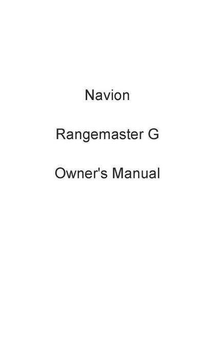 Navion  Rangemaster Owner's Manual (NVRANGEMAS-O-C)