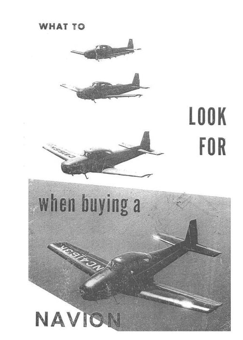 Navion Instructions on Buying aNavion Instruction Book (NVWHATTO-INS-C)