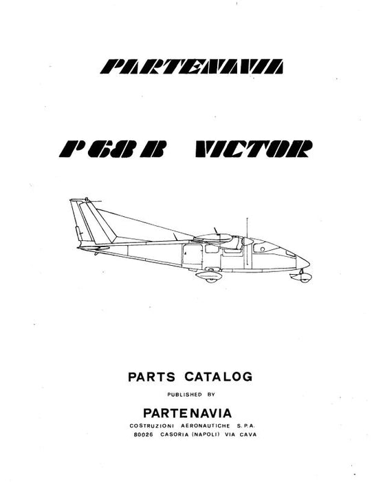 Partenavia P68B 1976 Parts Catalog (PRP68B-76-P-C)