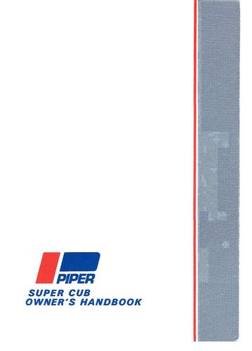 Piper PA-18-95,150 1961-74 Super Cub Owner's Manual (753-568)