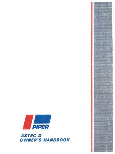 Piper PA23-250 Aztec D 1968-69 Owner's Manual (753-772)