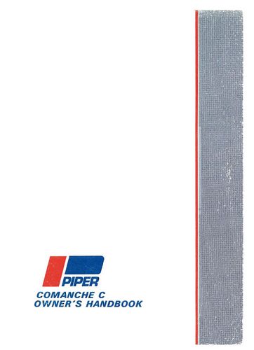 Piper PA24-260 Comanche C 1969-72 Owner's Manual (753-774)