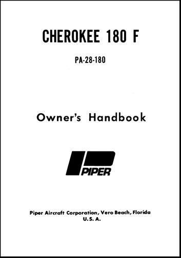 Piper PA28-180F 1971 Owner's Manual (761-460)